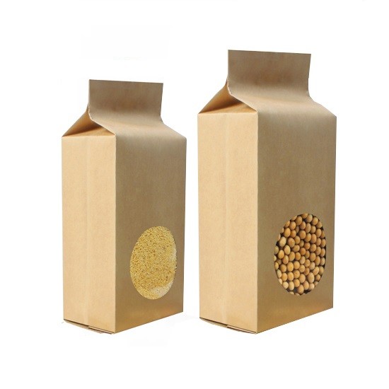 Zelf Bevindende Zijhoekplaat Verpakking van 250 de Gram Aangepaste Document Zakkensupar met Venster