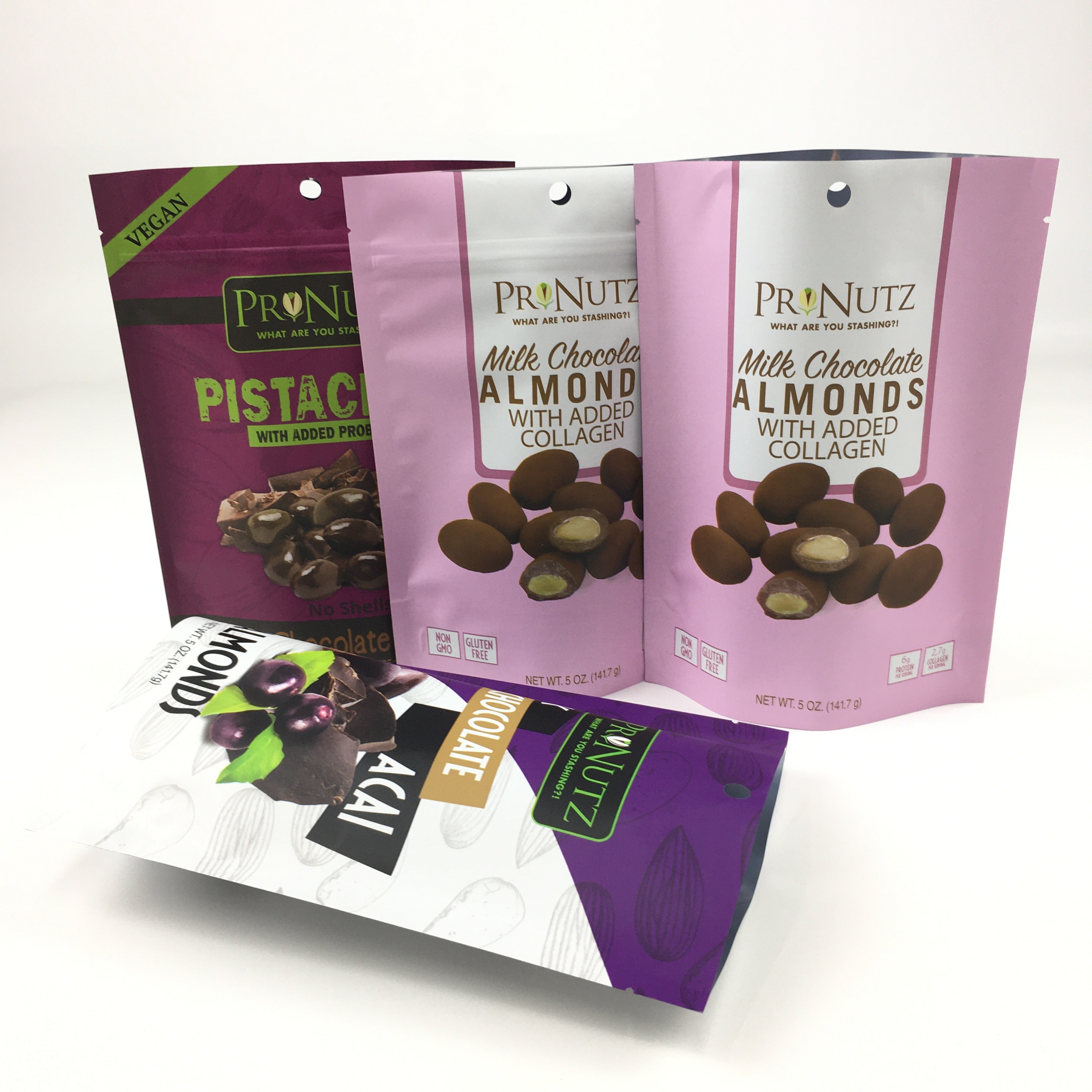 Custom Matte Stand Up Pouch Aluminiumfolie Mylar Bag Poederverpakking