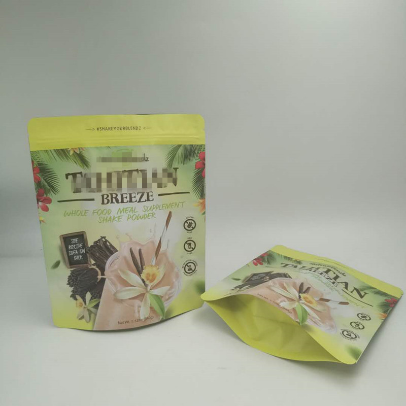 Gouden Folietribune op Zakken 200g/250g voor Eiwit Aangepast Poederembleem