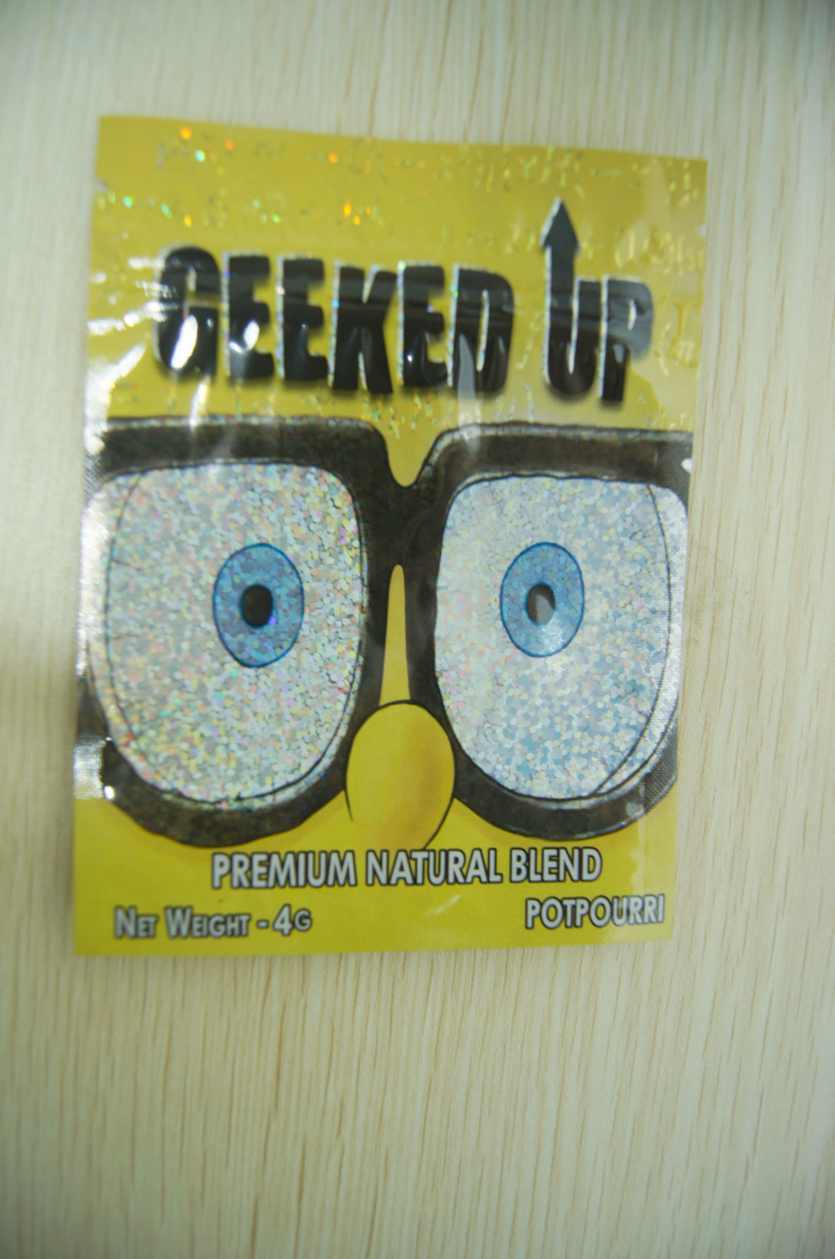 Amberblad Kruidenwierook Verpakking, Veiligheid Drie Zijverbindingszak 4g