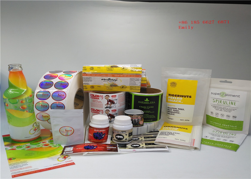 Zelfklevende Waterdichte 3D krimpt Kokeretiketten