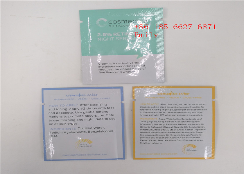 Douane Gedrukte Kosmetische Verpakkende Zak