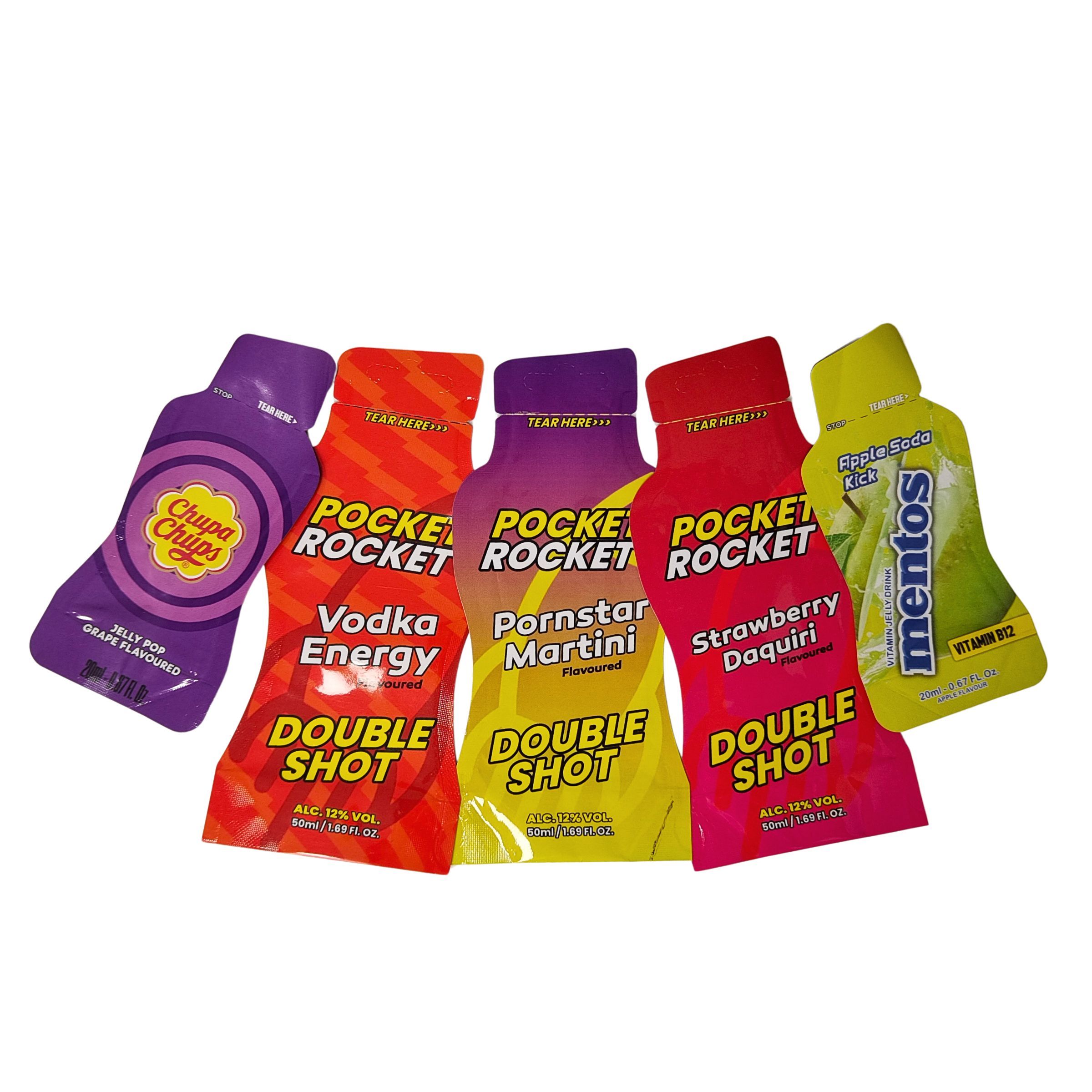 Op maat bedrukte holografische Mylar zak  Hersluitbare biologisch afbreekbare verpakking voor voedsel snackzakken