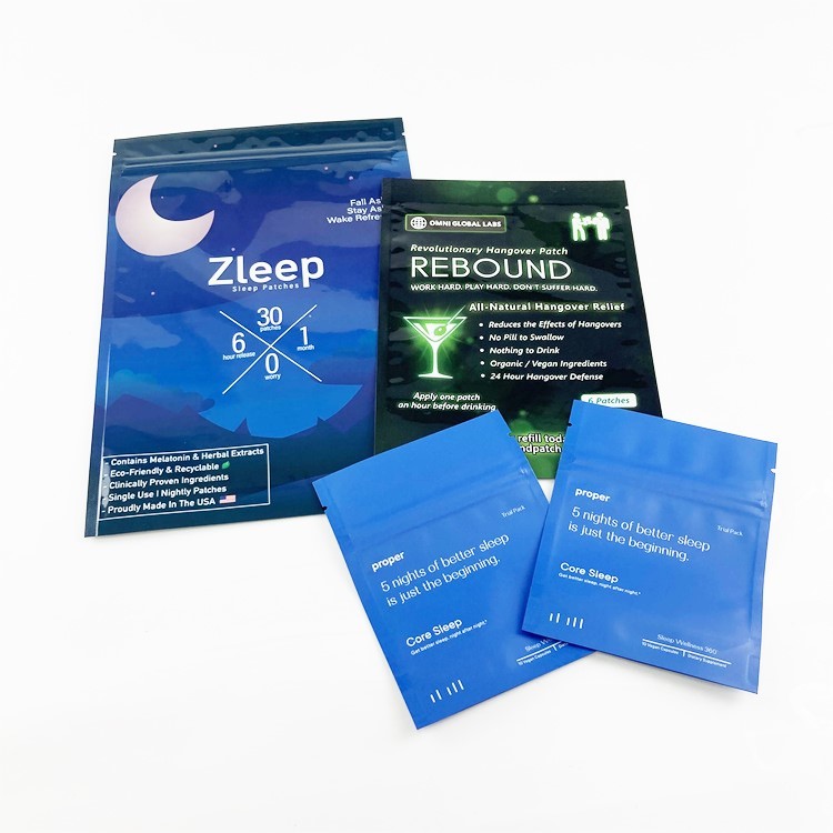 Biologisch afbreekbare het Document van Foliekraftpapier Lege Kosmetische Steekproeven Drie van Sachetzakken Kant Verzegelde Zak