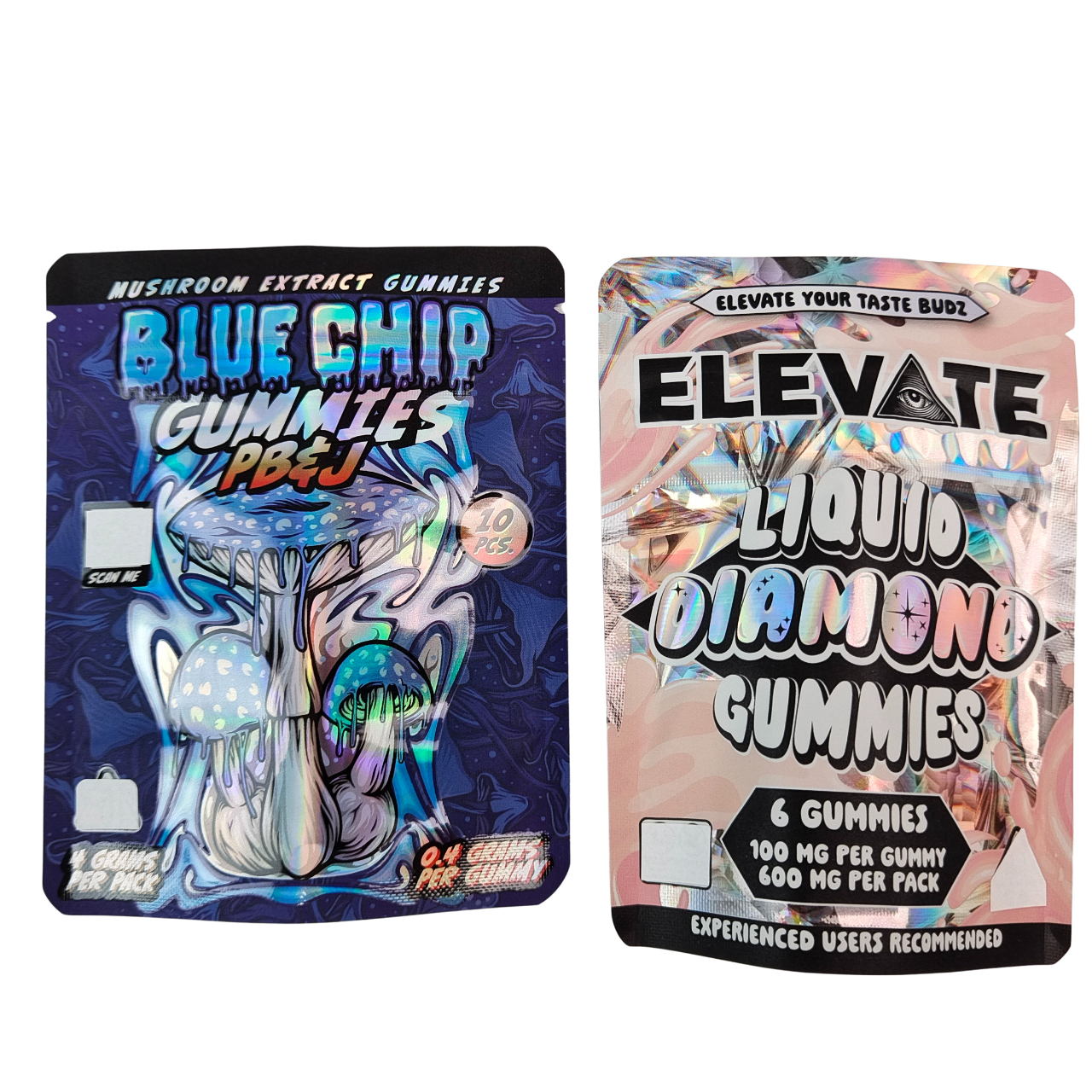 3.5g Mylar Bags Mushroom Extract Gummies Verpakking Doypack Wtih Zipper Geurvast Stand Up Pouch