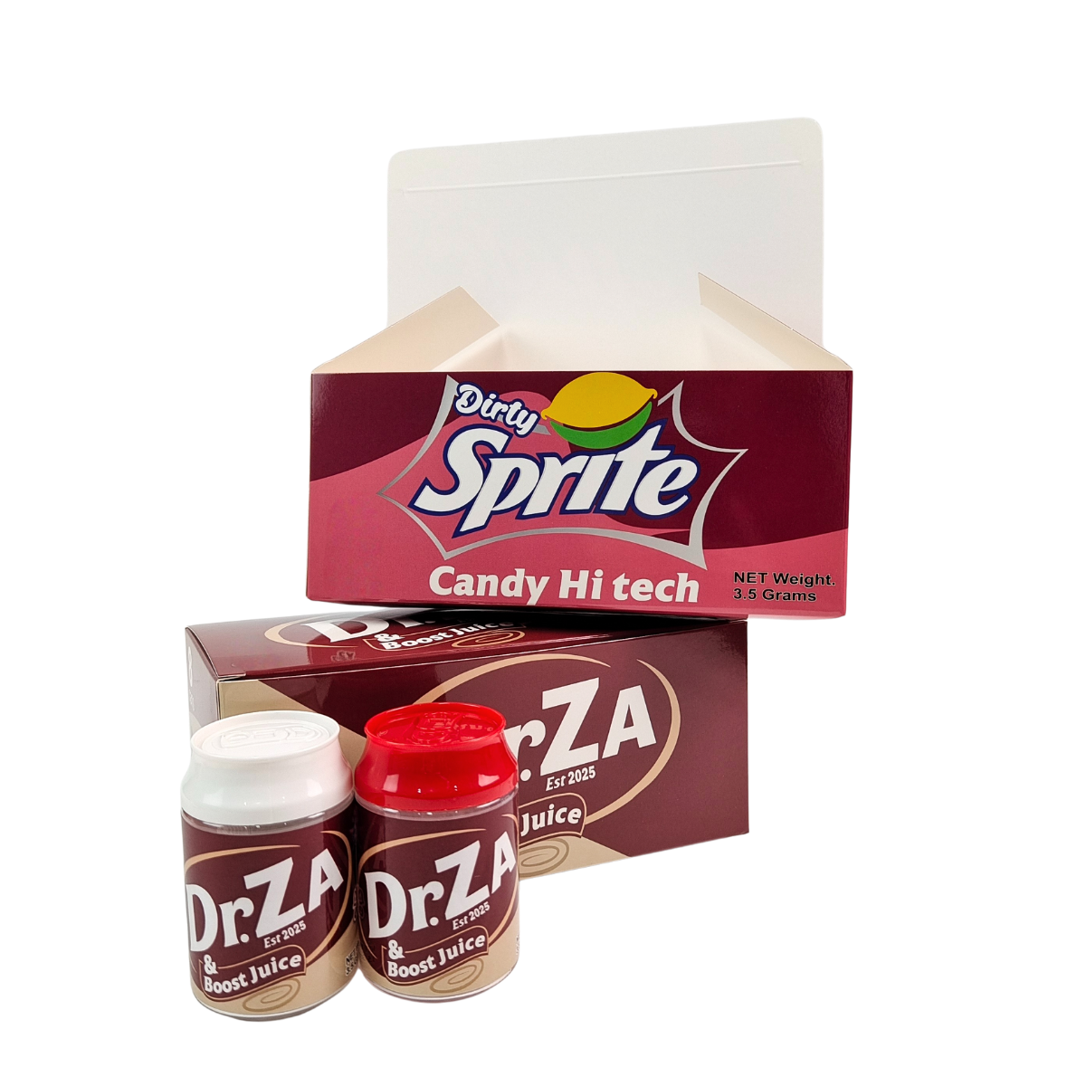 PET-plastic voedseldoos 3,5 g soda-snoep blik met gedraaid deksel