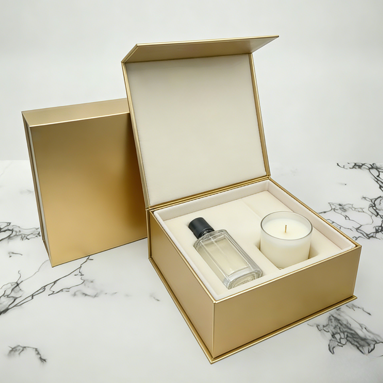 Op maat gemaakt logo luxe grote matte kartonnen biologisch afbreekbare magnetische sluiting vouwdoos verpakking voor cosmetische verpakkingen