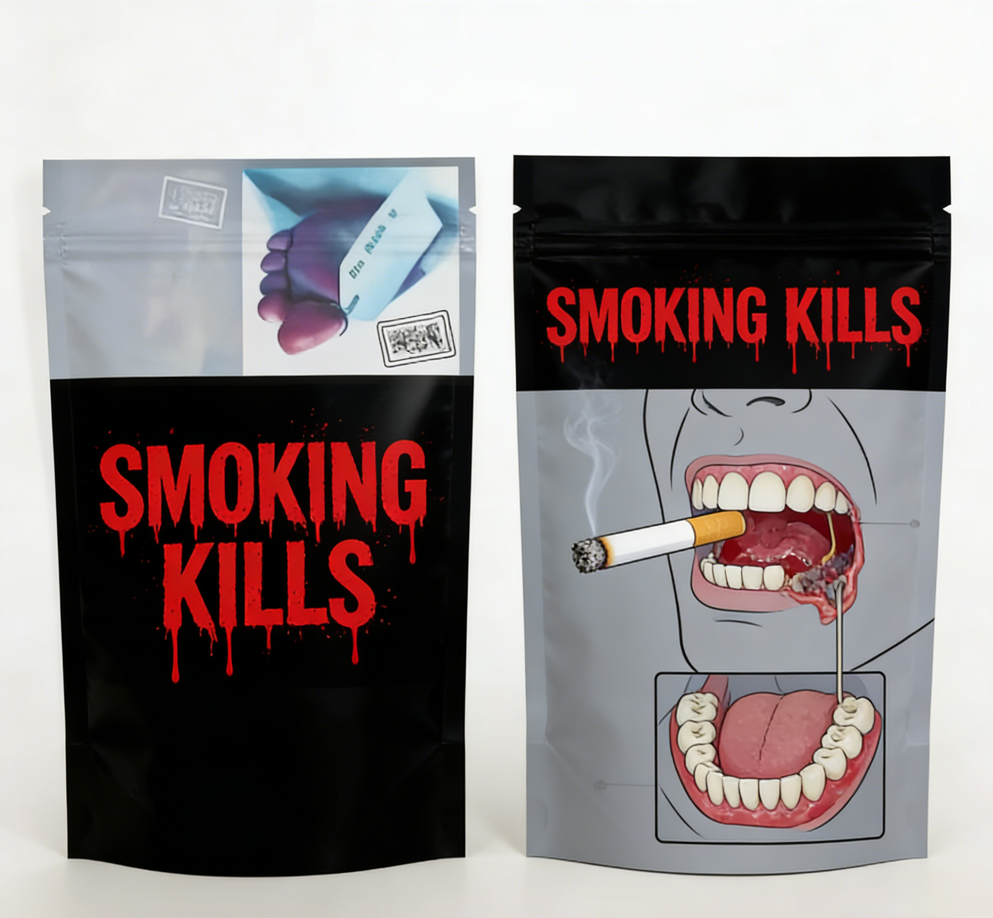 Op maat gedrukte voedselkwaliteit geurbestendige Mylar Ziplock Bag Stand Up Pouch voor snackverpakking