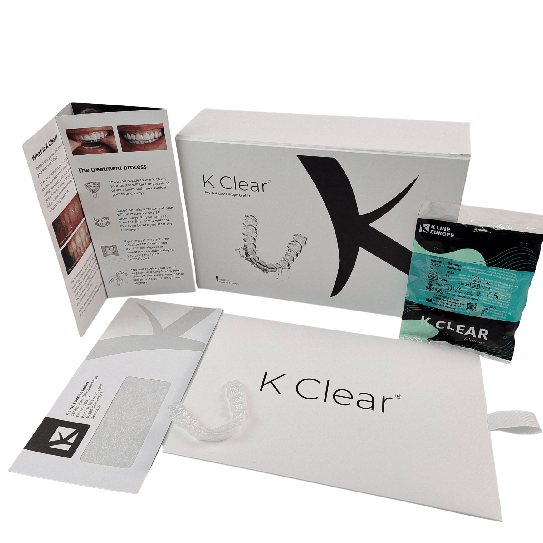Op Maat Gemaakte Luxe Magnetische Tandbeugel Kit Doos met 350g Dikte Orthodontische Aligner Verpakkingsdoos