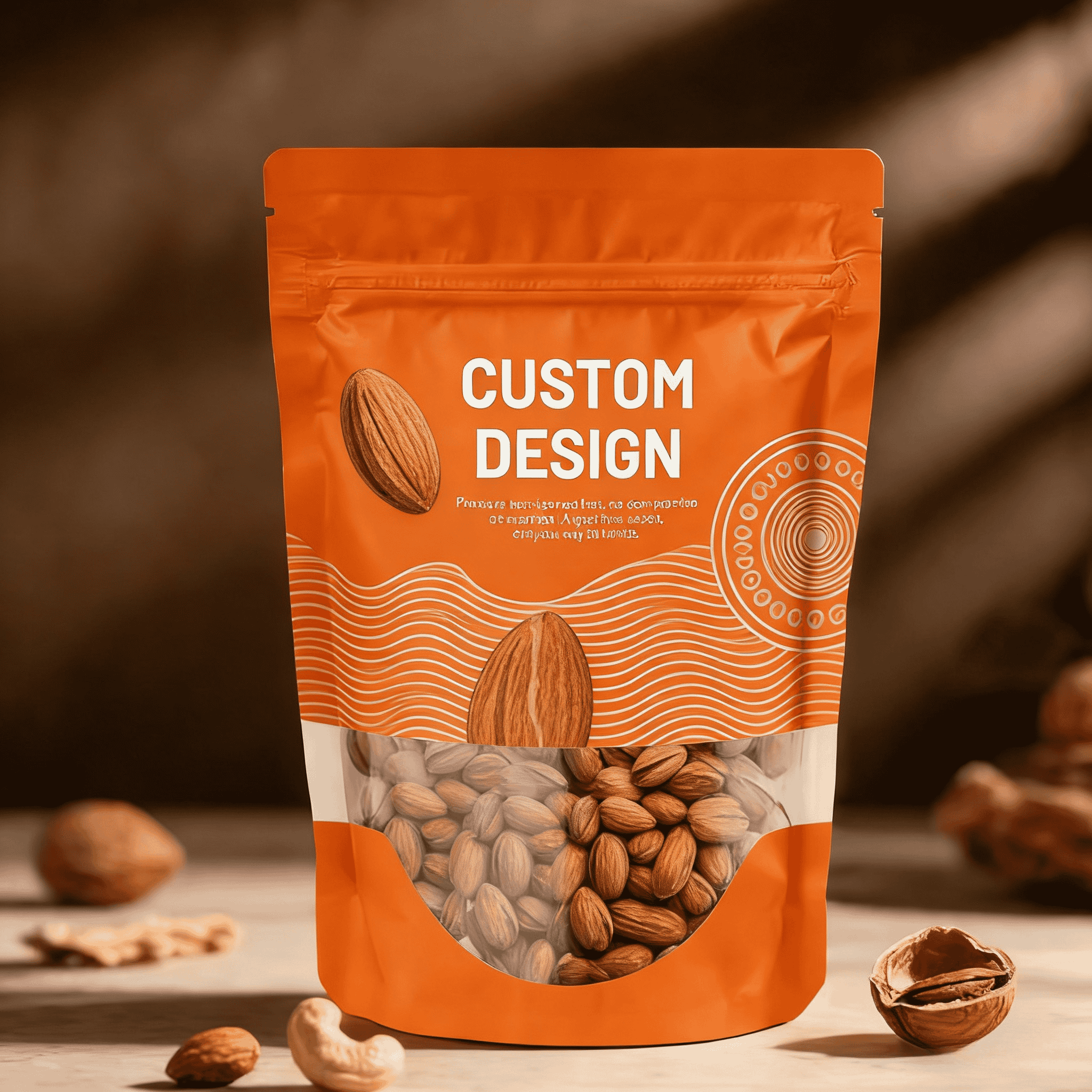 Hoogwaardige digitale bedrukking op maat, gerecyclede plastic voedselverpakkingszak met heatseal stand-up pouch