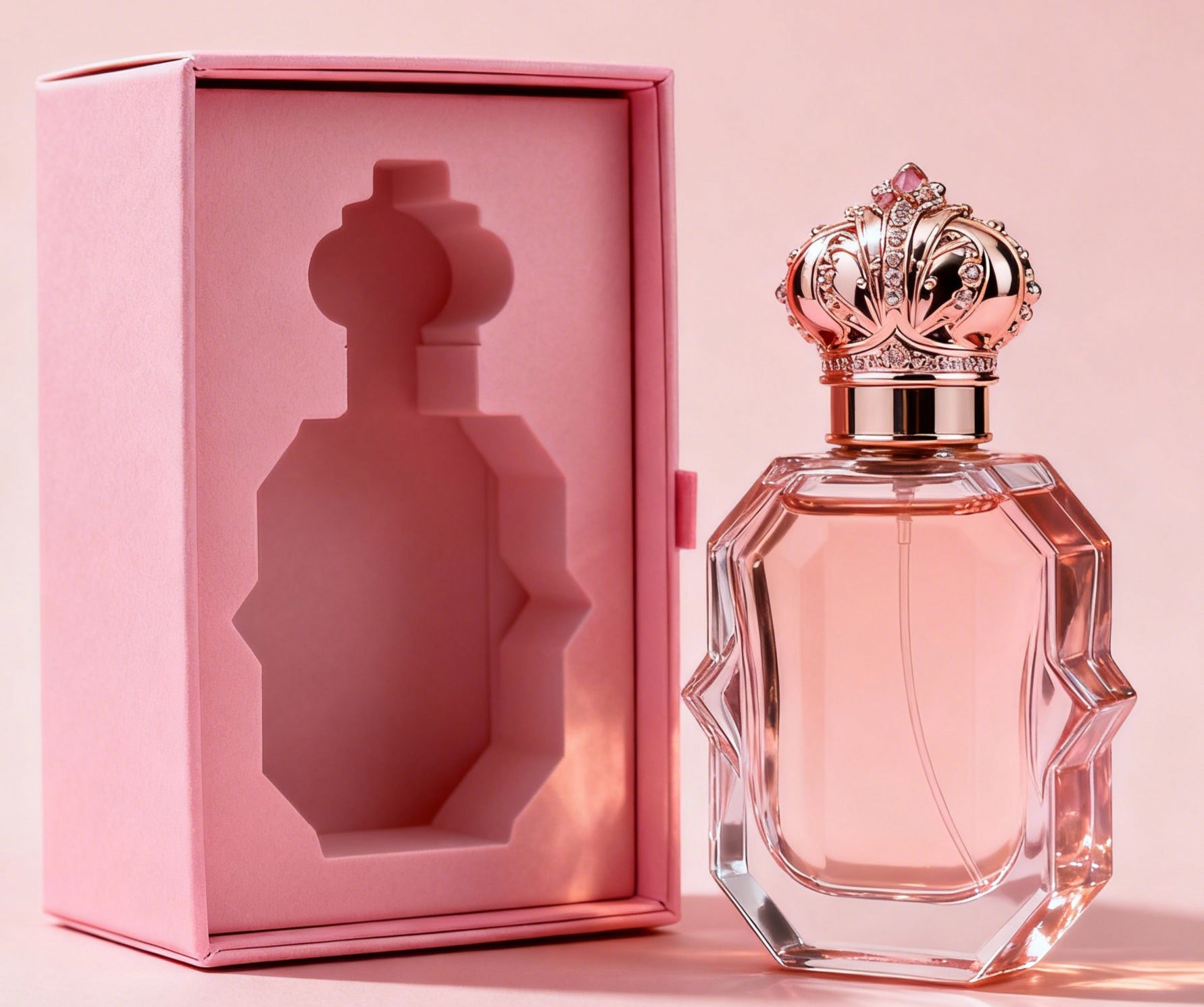 Custom Luxury Parfums Box met dikte 350g en warm stempelen voor premium cadeau verpakkingen