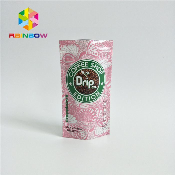 Gelamineerde Materiële Plastic Zakken die Ritssluitingstribune op Zakken met Één Manierklep verpakken