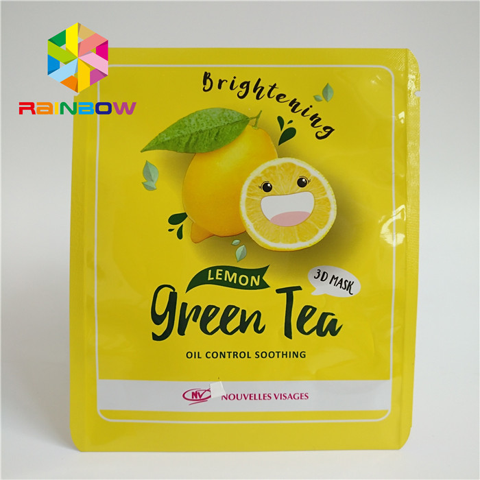 Partij drie verzegelde Gedrukt Gezichts het Oogmasker van de Ritssluitingszakken Gelamineerd Aluminiumfolie