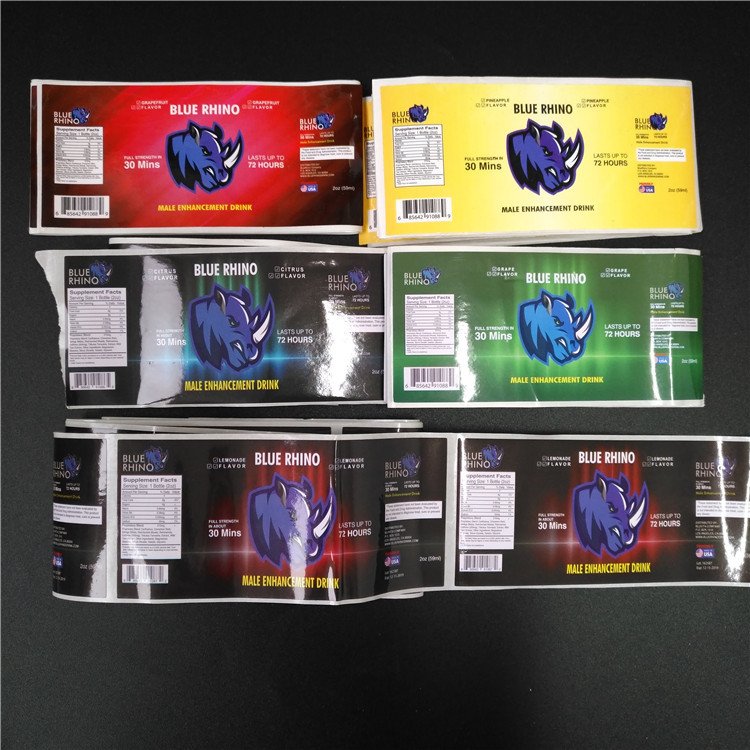 Transparant pvc krimpt de Streepjescode Metaal Holografisch van Kokeretiketten voor Vakje/Pillenfles