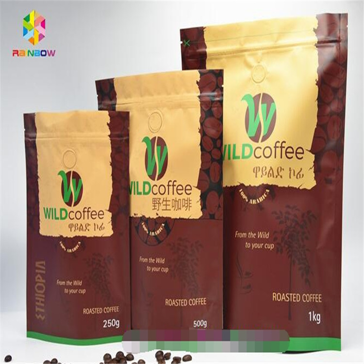 Resealable Aluminiumfolietribune op Ritssluitingszak, Gedrukte Ritssluitingszakken met Klep