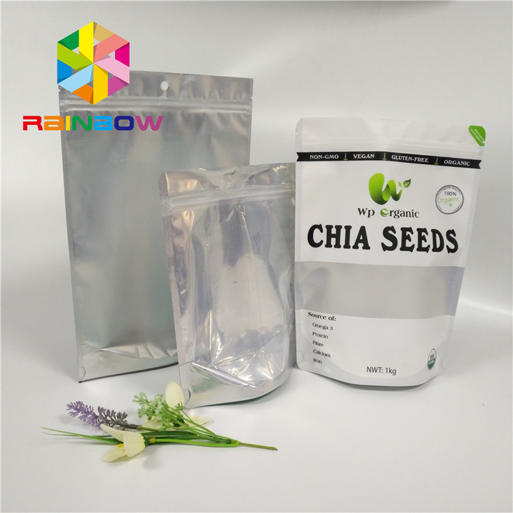 In het groot de Aluminiumfolietribune van de Voedselrang op Ritssluitingszak met Duidelijk Voorvenster voor Zaden/Gedroogd fruit Verpakking