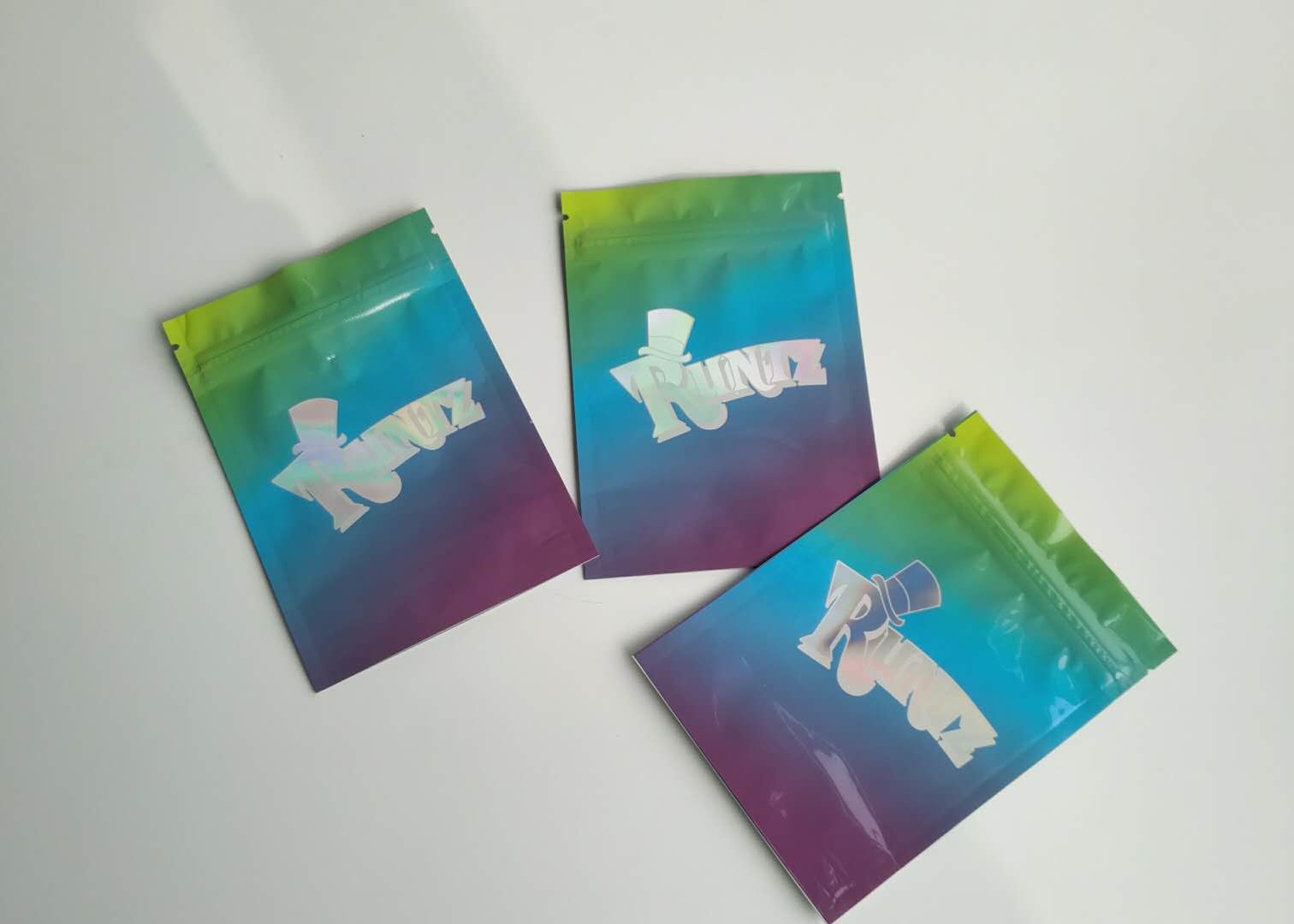 De Aluminiumfolietribune van het Mylarhologram op de Zak van Zakruntz 100 Microndikte voor Voedsel