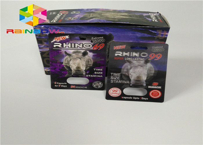 De plastic van de het Tussenvoegselkaart van de Flessenblaar van de Verhogingspillen Mannelijke 3d Verpakking van Kaarten/Vertoningsdoos