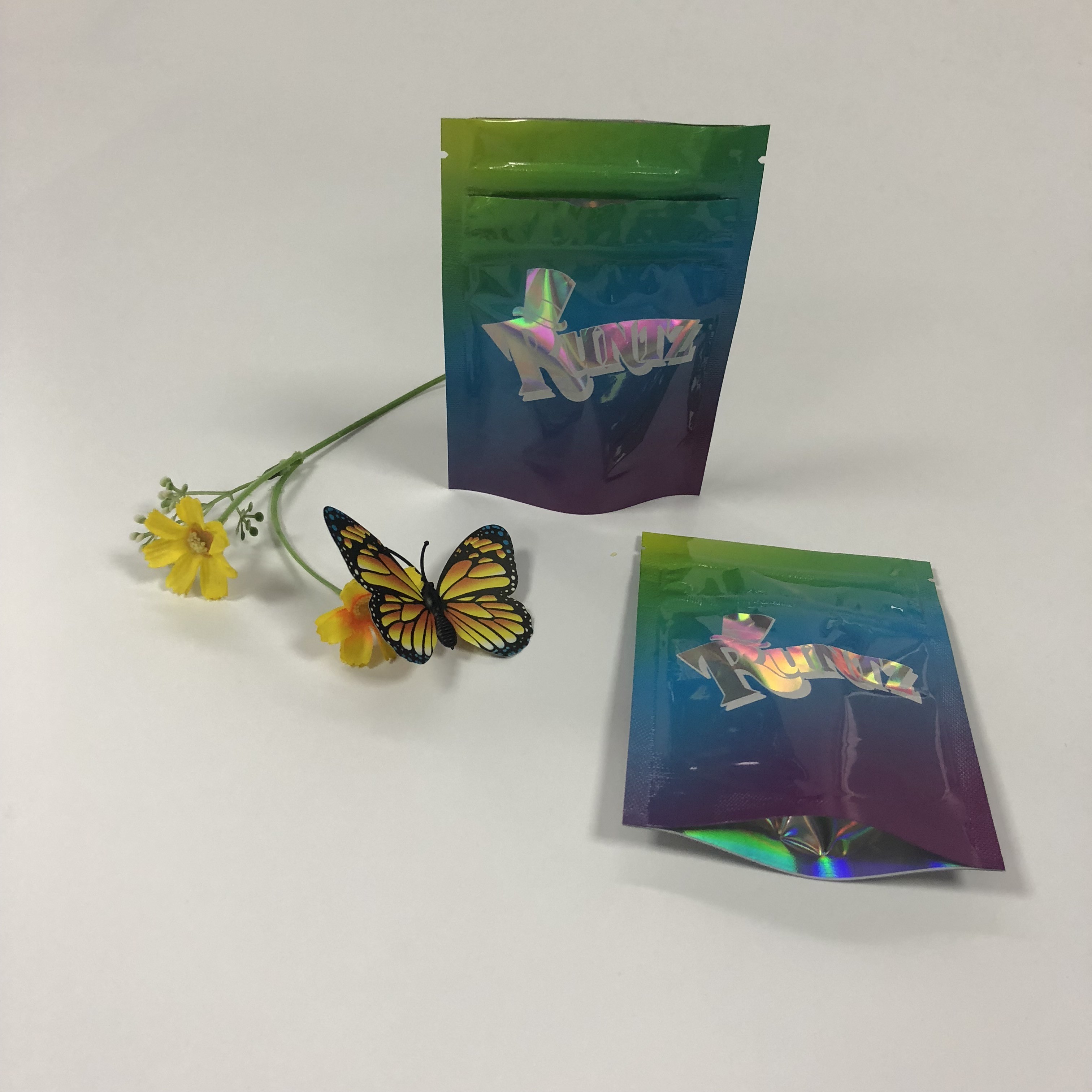 De dubbele Zak die van de Ritssluitingsfolie de Zakkenplastiek van Mylar Runtz voor de Verpakking van Koekjes verpakken