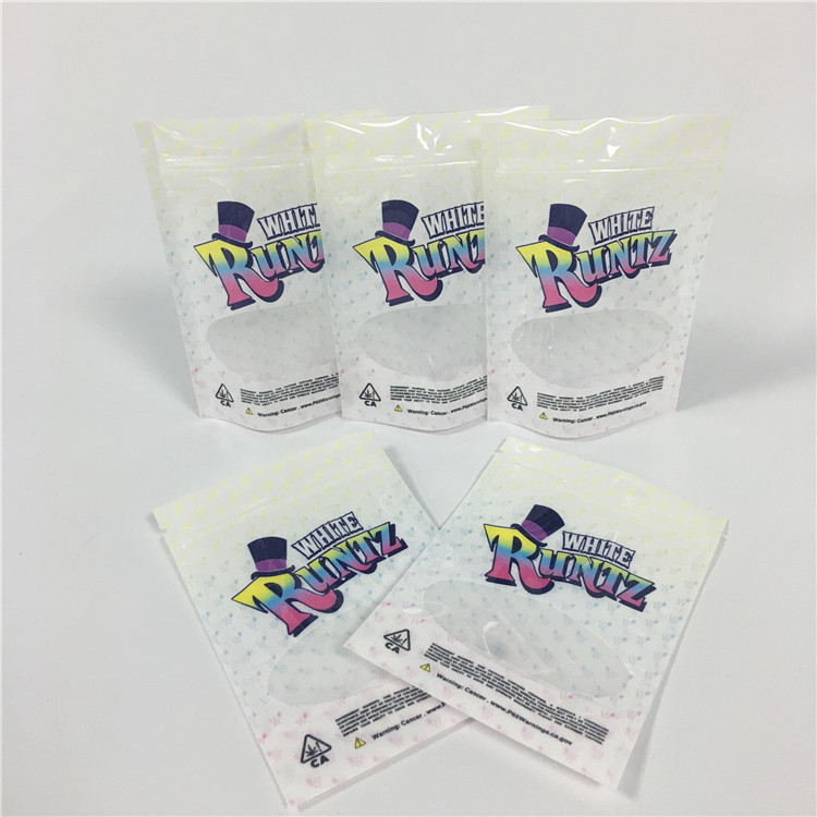 De witte Runtz-Tribune van het Geurbewijs op Zakonkruid doet de Verpakkende Zakken van Mylar in zakken Doypack