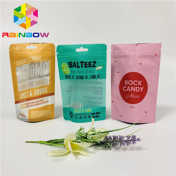 De Plastic Zakken die van de voedselrang Gelamineerde Tribune op Ritssluitingszak Aangepast Embleem verpakken