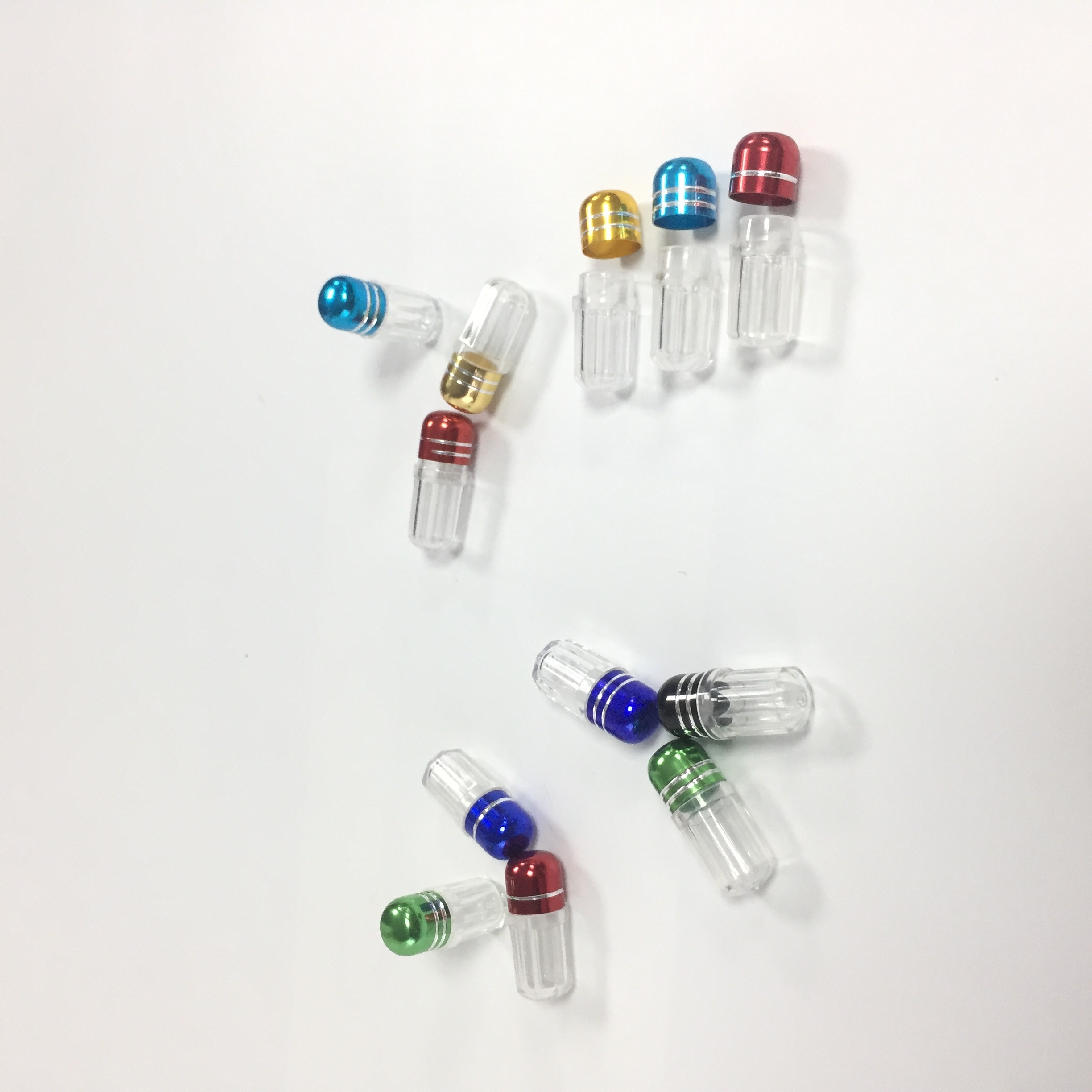 Van de Pillenflessen van de supplementcapsule Plastic de Containerpp Materiaal met Metaal GLB