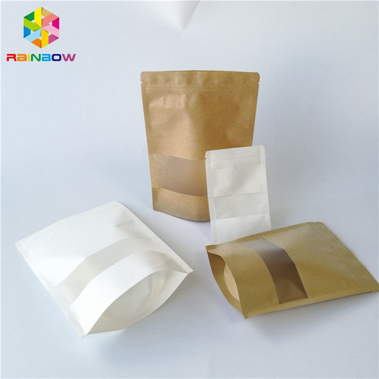De opnieuw te gebruiken Laminerings Plastic Voedsel Aangepaste Druk van het Verpakkings Witte Pakpapier