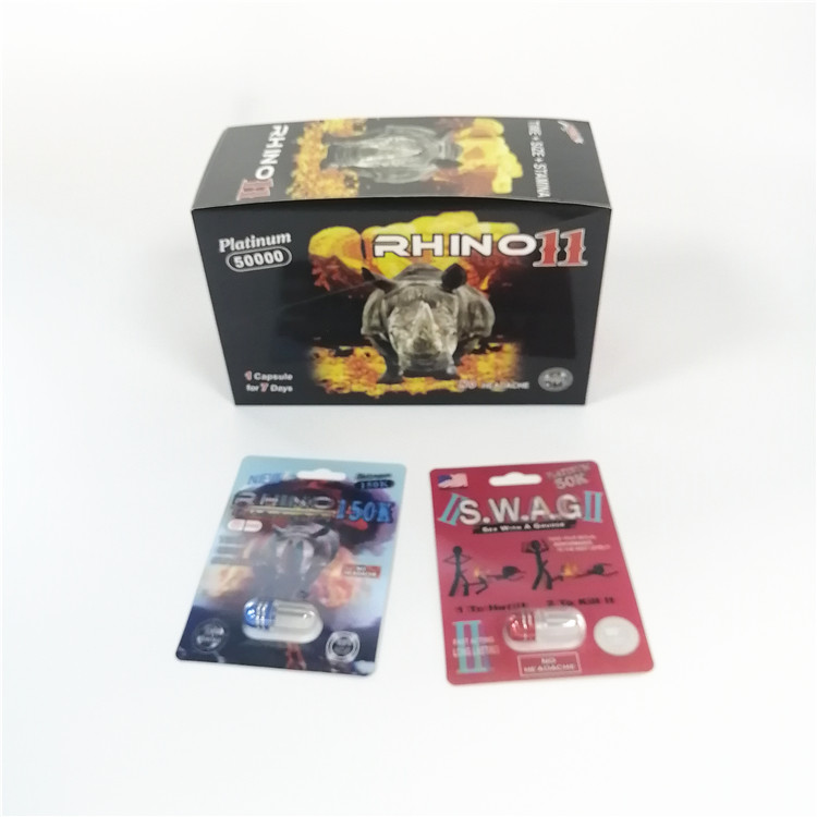 Eco - Vriendschappelijke Blaarkaart die Mannelijke Seksuele Pillendocument Kaart met Schilsticker verpakken