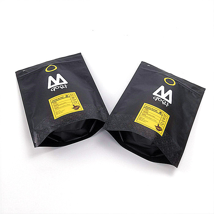 Resealable Tribune op de Zakkendouane van de Ritssluitingszak drukte Gelamineerde Steen Zwarte Kleur