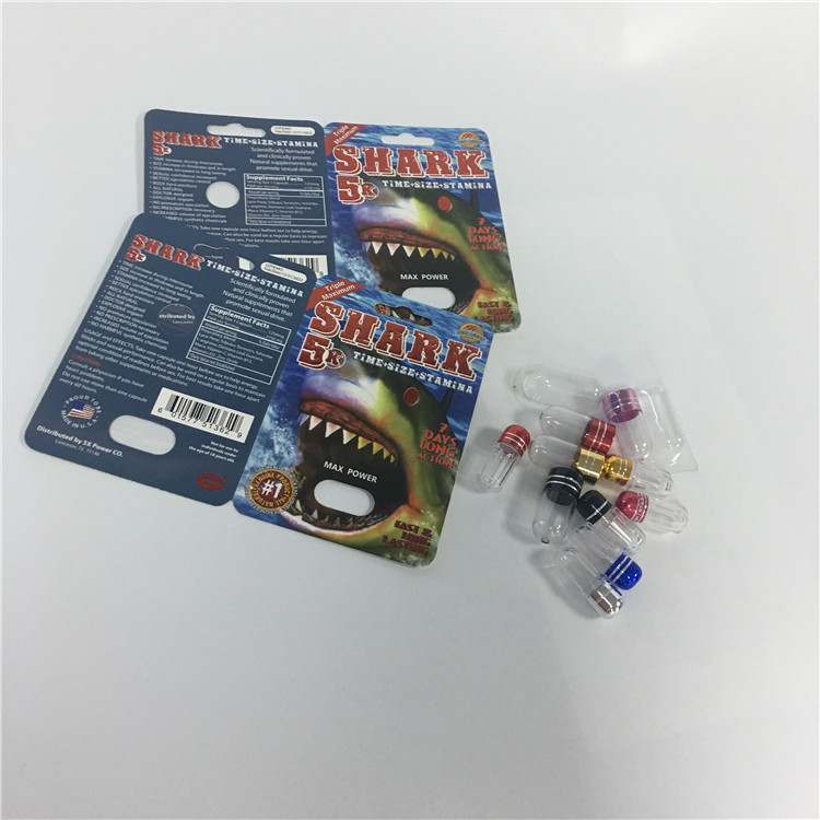 De Pillencapsules die van de rinoceros Mannelijke Verhoging Vakjes het Document van de Blaarhaai Kaarten verpakken