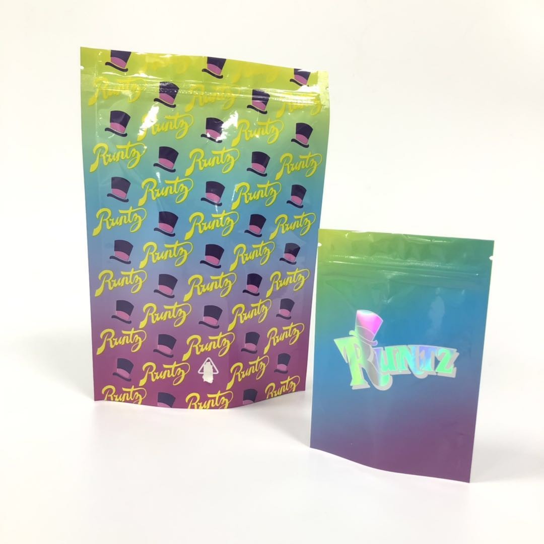 3,5 Gram staat Kruidenwierook op Verpakkend Mylar-van het de Geurbewijs van het Ritssluitingsonkruid de Hennepzakken van Runtz