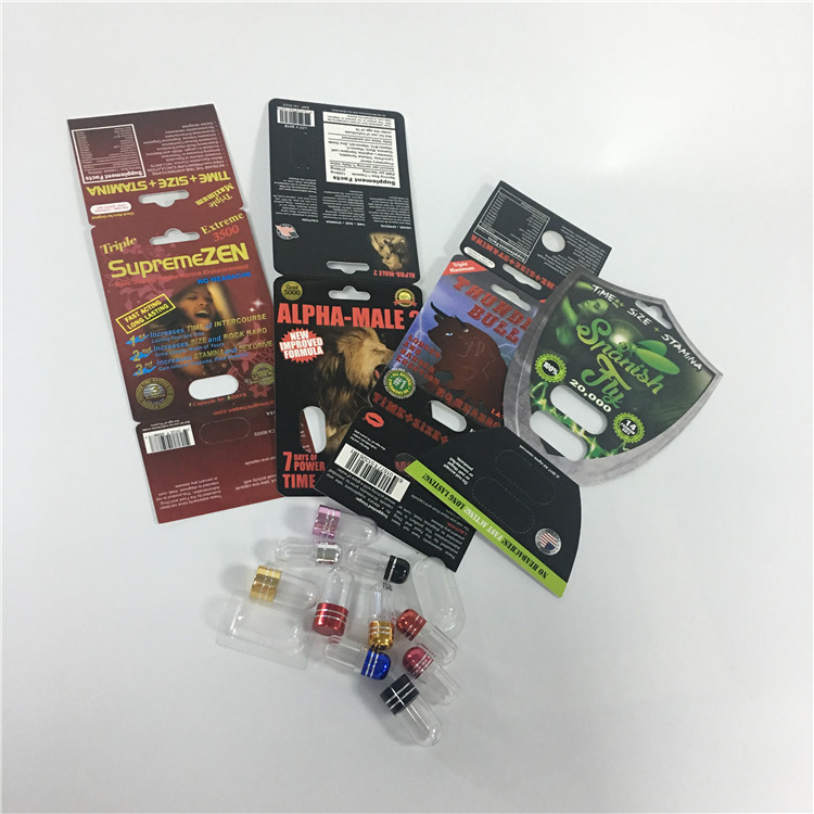 Van de de Verhogingspil van de panterrinoceros 25k Mannelijk het Document van de de Blaarvertoning Verpakkend Kaartvakje