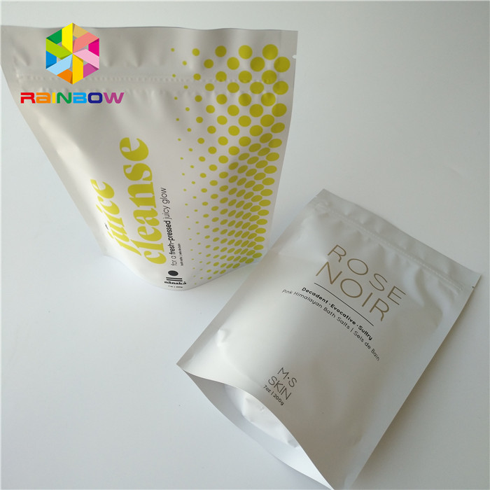 Schrobt de ritssluiting Gedrukte Folietribune op Kosmetische Verpakkende Zakkokosnoot/het Koffielichaam