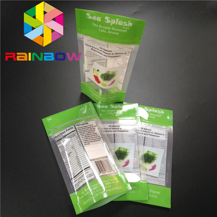 Biologisch afbreekbare Aluminiumfolietribune op Zak van het de Kruimeltaart Zoute Lichaam van het Zak de Verpakkende Bad