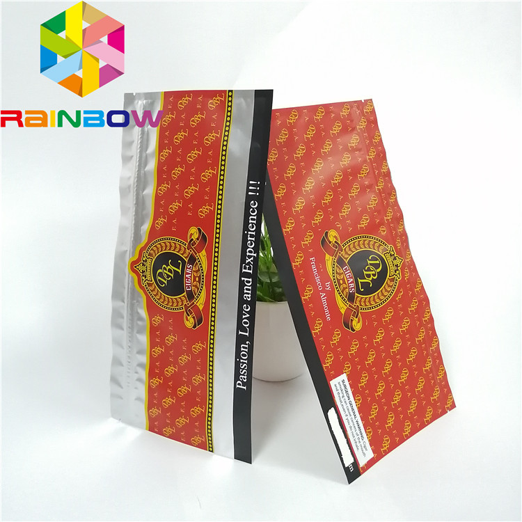 Resealable Ritssluitings Plastic Zakken die de Duidelijke Holografische Berijpte Opslag van het Sigarenvoedsel verpakken