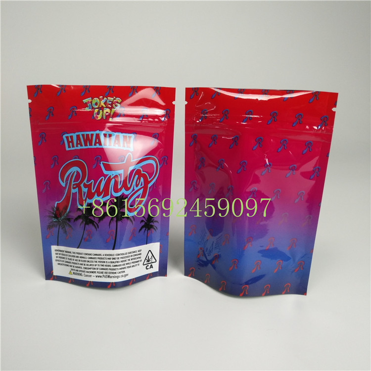 De plastic van de Wildernisjongens van de Ritssluitings Kruidenwierook Verpakkende Zak van het het Onkruidkoekje van Runtz