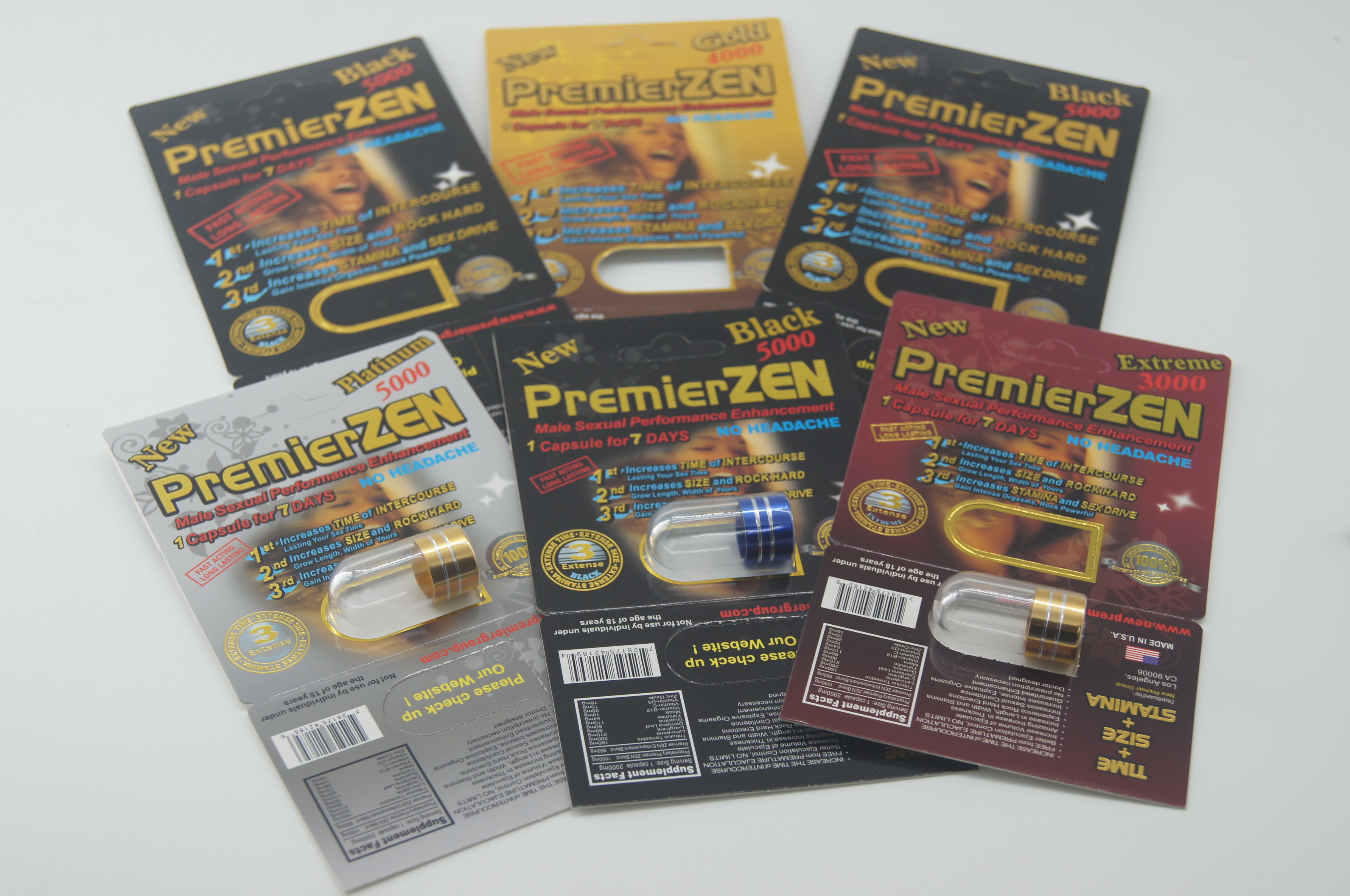 Waterdichte Plastic Blaar Verpakkende Rinoceros 7 5000 Mannelijke Verhogings Seksuele Pil