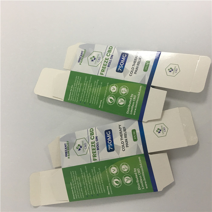 Witte Kartonnen CBD Vape Verpakkende Doos van het douane de CMYK Gedrukte Embleem