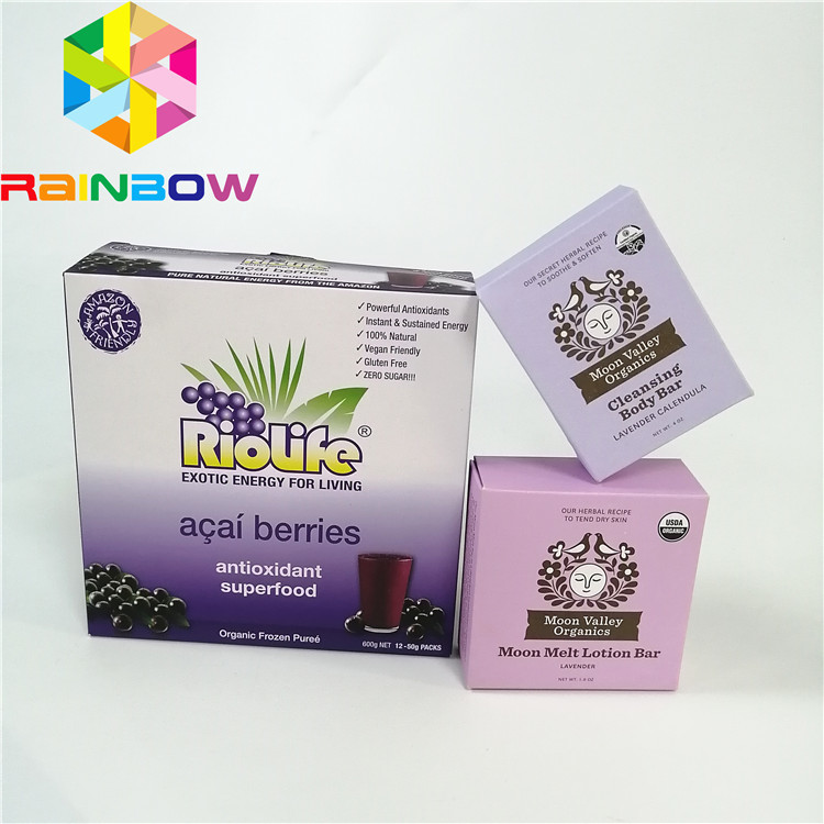 Het purpere vlakke rekupereerbare document kraftpapier van de wasdeklaag plooide document vakje het vakje van het fluitkarton mailer de koffiethee van de voedselrang pac