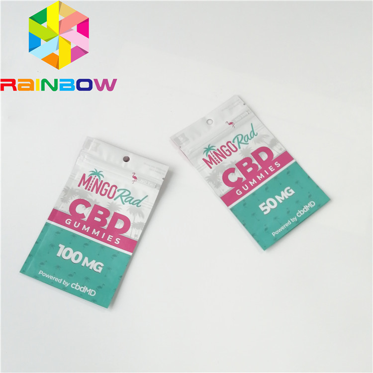 Rekupereerbare Plastic Zakken die Druk van de de Zakgravure van het Ritssluitingscbd de Kleverige Suikergoed verpakken