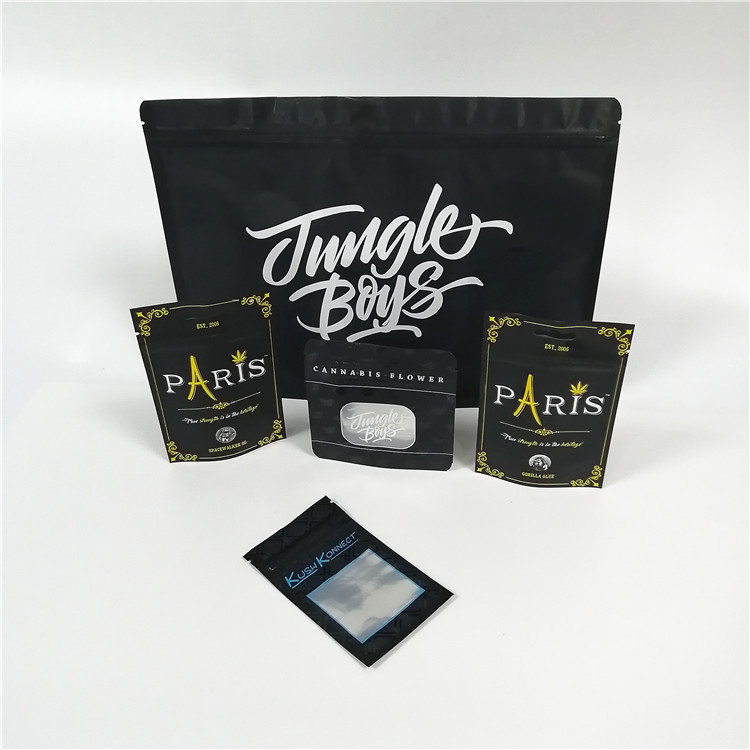 Digitale Druktribune op het Bewijsonkruid van de Zakcbd Geur Verpakking met Duidelijk Venster