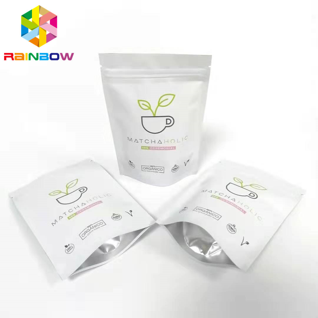 Glanzende de Druk Plastic Ritssluiting van aluminiumfolie Resealable Verpakkende Zakken