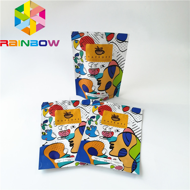 Tribune op Ritssluitings Plastic Zakken die, de Opnieuw te gebruiken Zak van de Aluminiumfoliekoffie verpakken