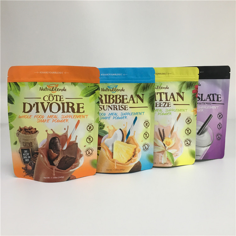 200g de Tribune van de aluminiumritssluiting op Zakken die de Druk van de Douanegravure voor Proteïne inpakken