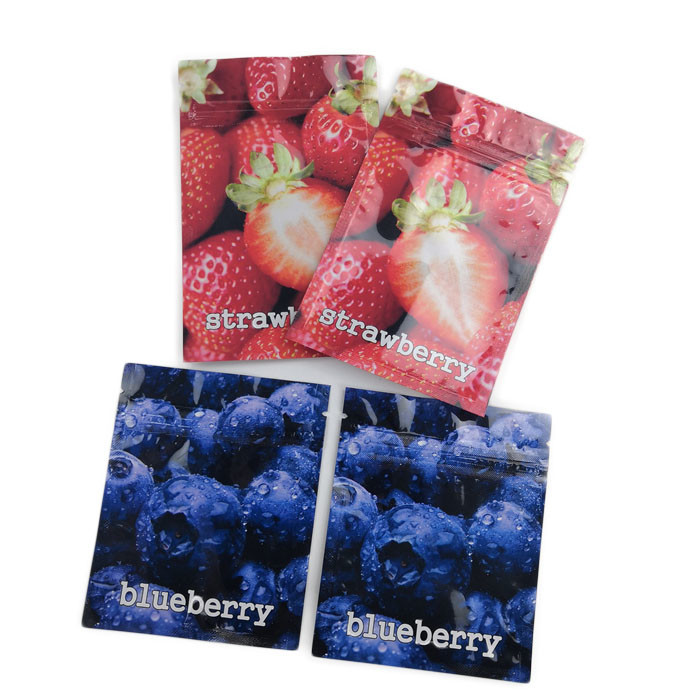 De Plastic Zakken die van het fruitaroma THC Gummies Vlakke Zak met Kindveilige Ziper verpakken