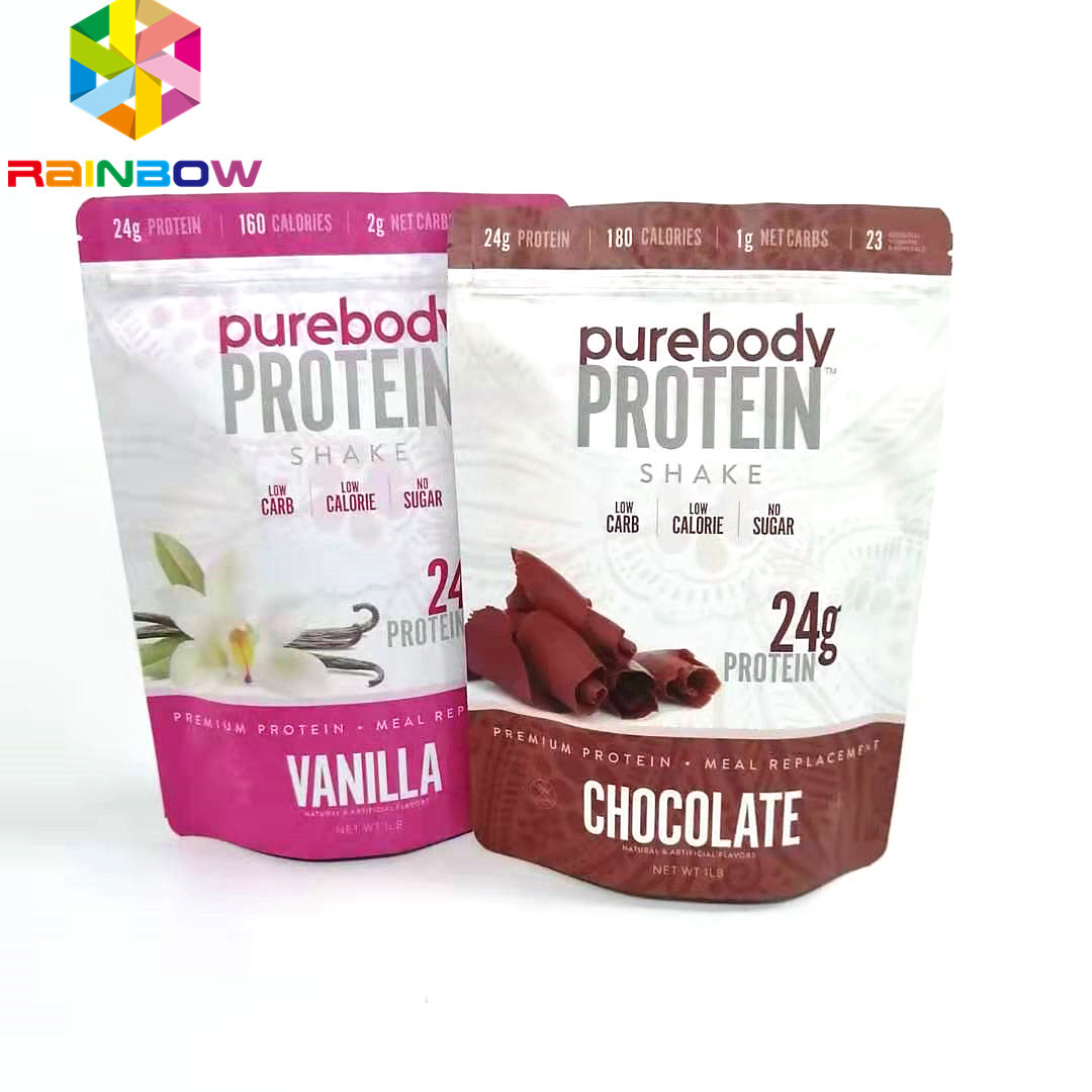 De lage Digitale Gedrukte Tribune van Moq op de Ambachtvoedsel van de Zakritssluiting Zak Gemaakte Verpakking Drawstring