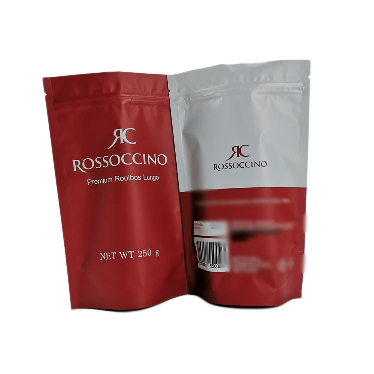 Het Document van Eco Vriendschappelijke Kraftpapier Tribune op Zak, 250g-Tribune omhoog Plastic Zak voor Eiwitpoeder