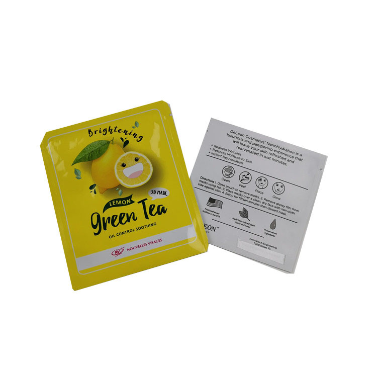 Mat/Glanzende beëindigen de aluminiumfolie Resealable Verpakkende Zakken Verpakking van het het Gezichtsmasker van Mylar de Kosmetische