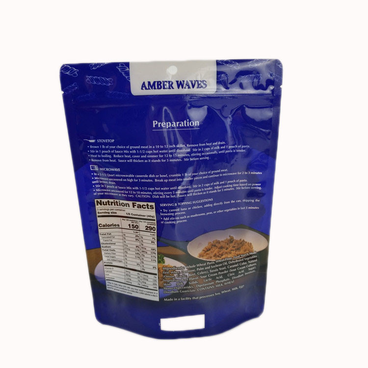 Glanzende de Maaltijd van de pizzakoekepan beëindigt Voedsel Verpakkingszakken