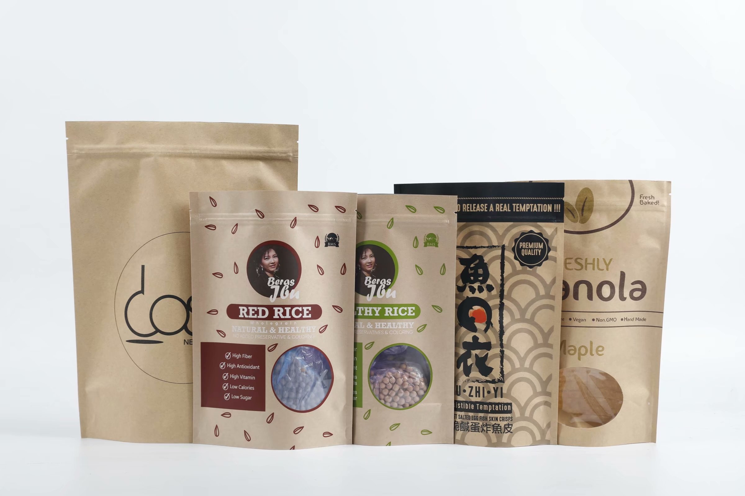 De vochtbestendige Koekjes staan Kraftpapier-Document Zak op